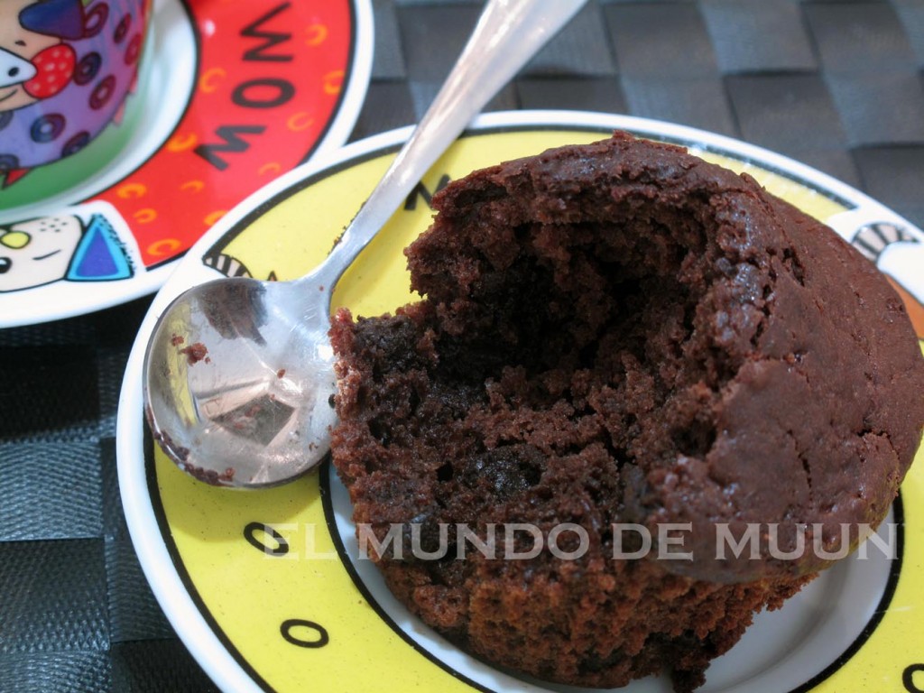 muffins de chocolate