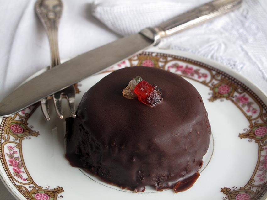 mini tarta sacher falsa