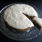 pastel de zanahoria con frosting de queso