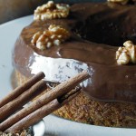 bizcocho rosca de calabaza nueces y chocolate
