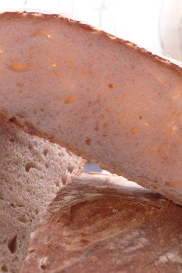 Rebanada de pan casero